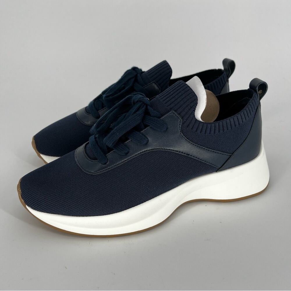 Giani Bernini Floraa Knit Sneakers Navy Memory Foam - Size 9 - Picture 2 of 14